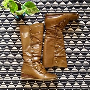 Olive Green Miz Mooz Button-Up Boots